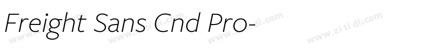 Freight Sans Cnd Pro字体转换